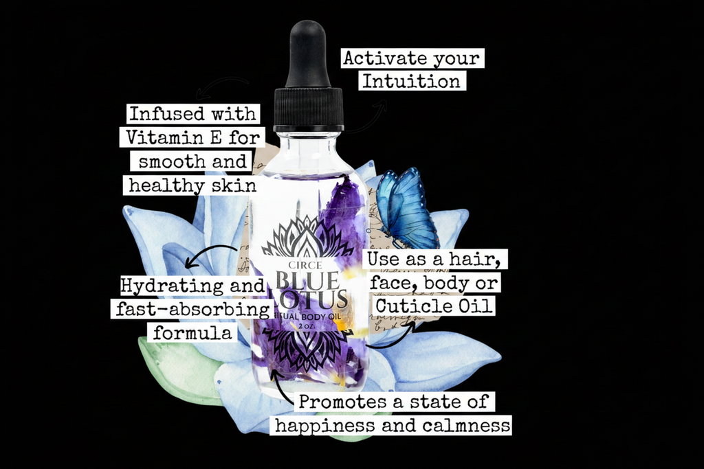 Blue Lotus Ritual Body Oil - Hair, Face, Nail and Body Oil by Circe Boutique