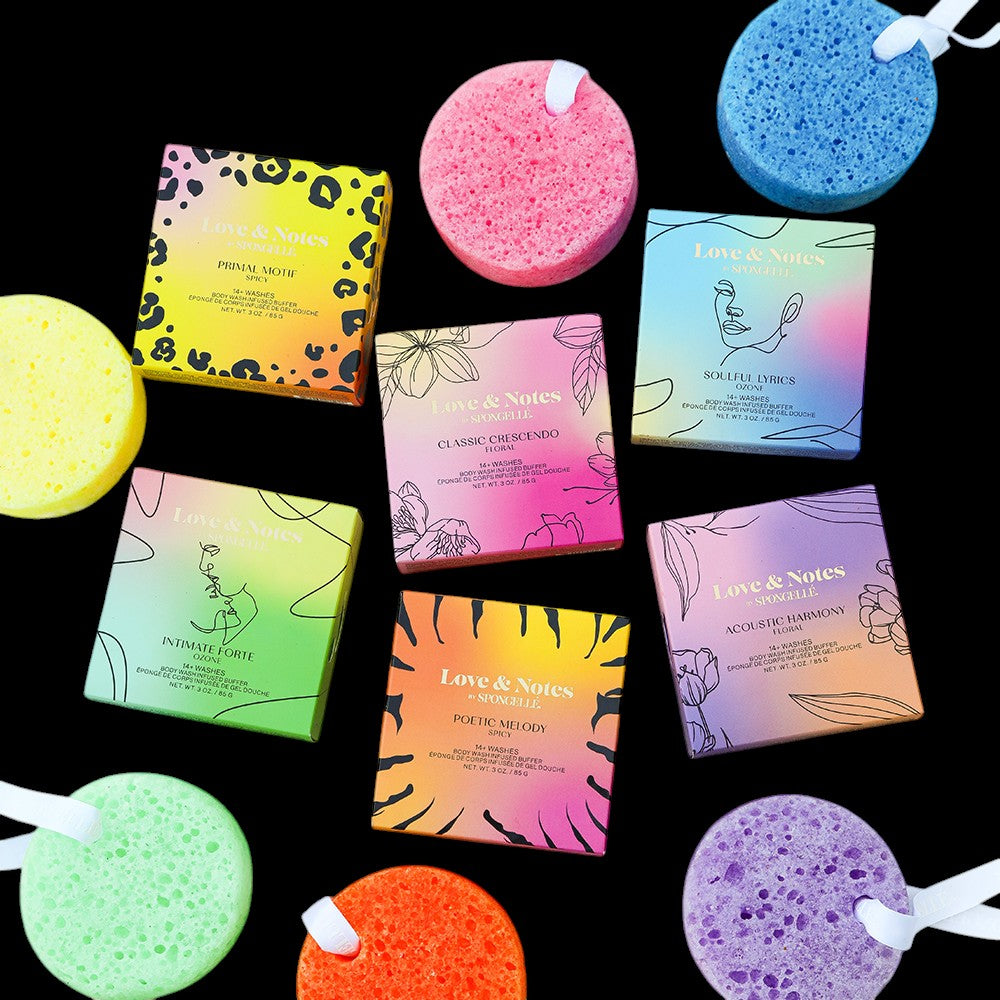 Love & Notes Body Buffer Assorted Pack by Spongellé