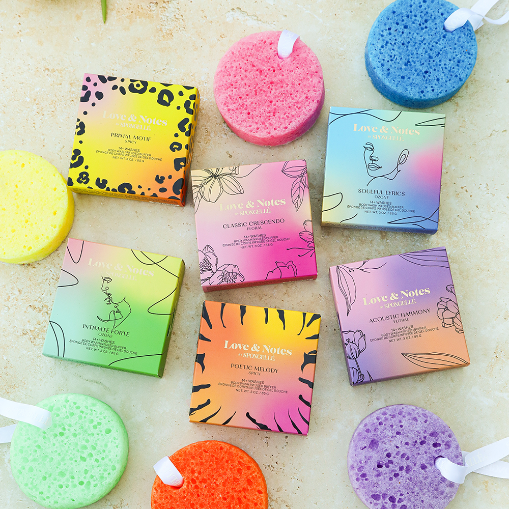 Love & Notes Body Buffer Assorted Pack by Spongellé