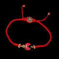 Lucky Ladybug - Four-Strand Red String Bracelet by Conscious Items
