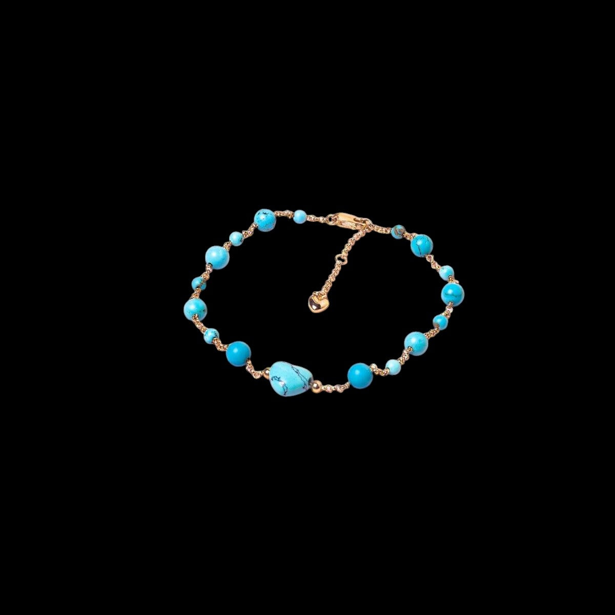 Luminous Glow - The Turquoise and Pearl Anklets of Love by Conscious Items