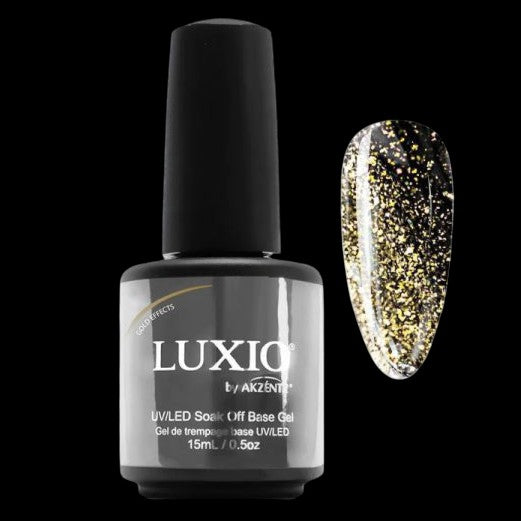 Luxio - Effects Gold Shimmer Top Gel by kvadrat store
