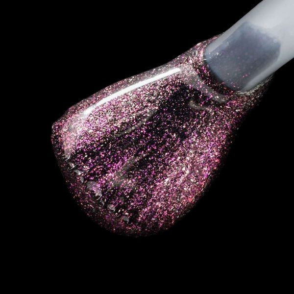 Luxio - Effects Pink Shimmer Top Gel by kvadrat store