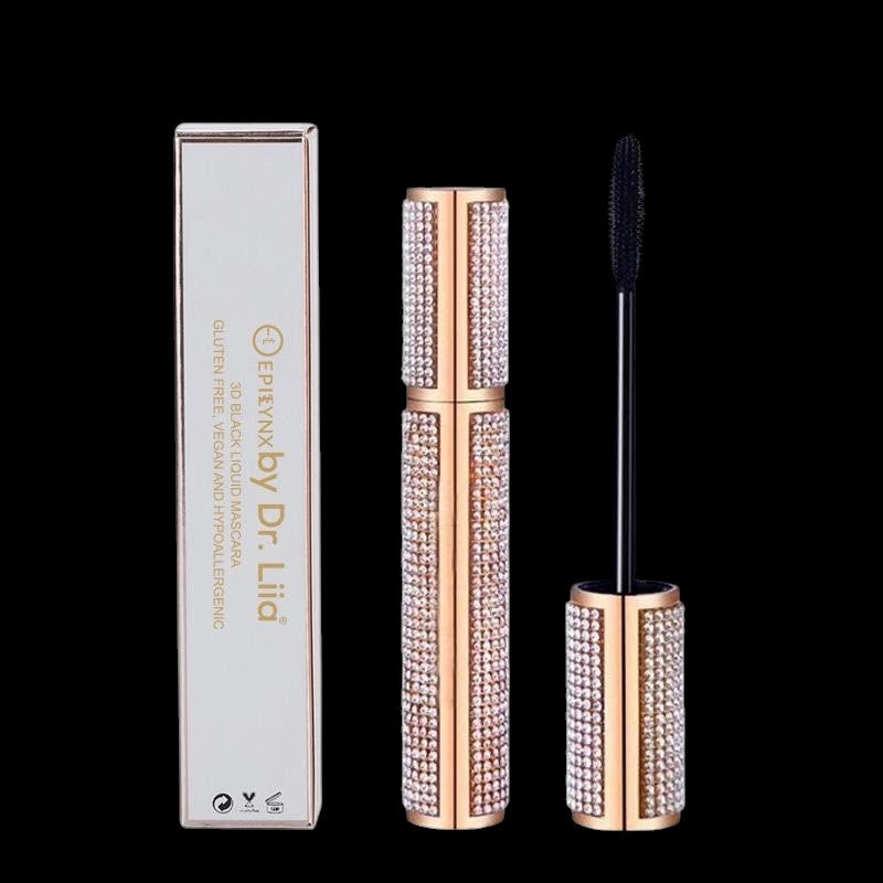Mega Volume Vegan Mascara – Smudge-Proof with Handmade Diamond Case by EpiLynx