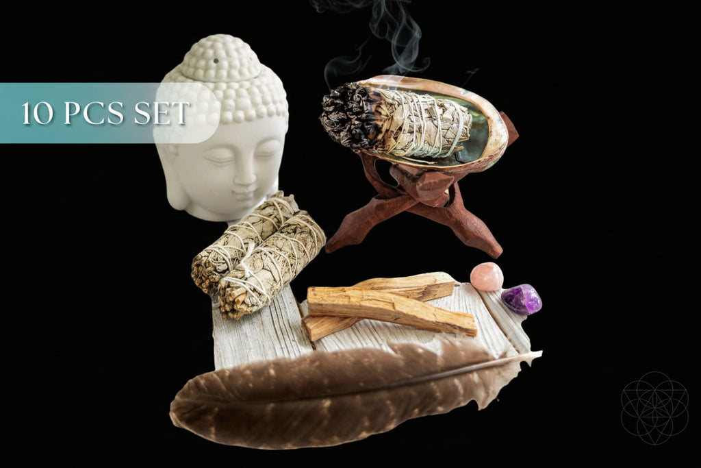 Master Cleanse - Deluxe Smudging Kit (10-Pieces) by Conscious Items
