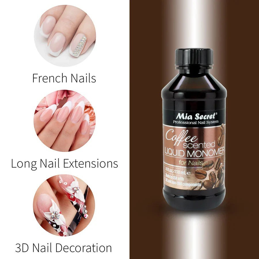 Mia Secret - Coffee Scented Liquid Monomer, 4oz by kvadrat store