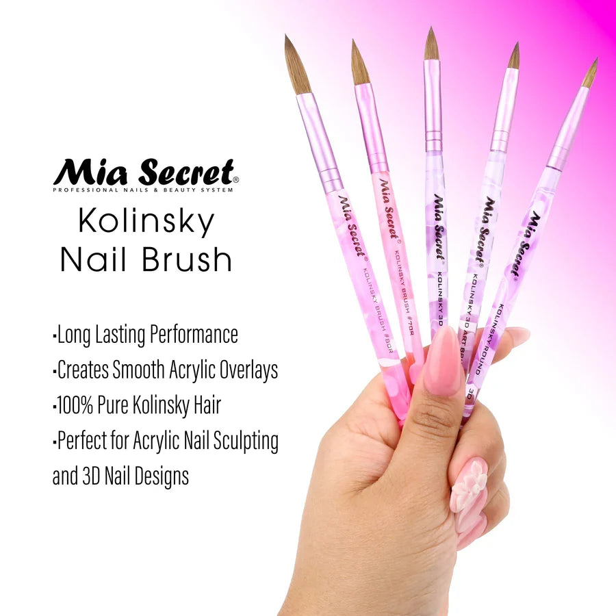 Mia Secret - Kolinsky Nail Brushes #7 OR