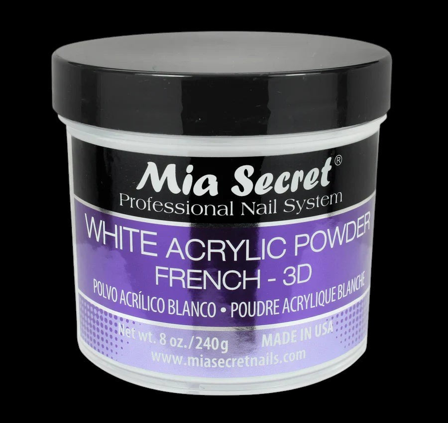 Mia Secret - White Acrylic Powder, 2oz, 4oz and 8oz by kvadrat store
