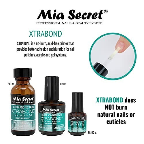Mia Secret - XTRABOND Primer (Non-Acid), 0.25oz, 0.5oz and 1oz by kvadrat store