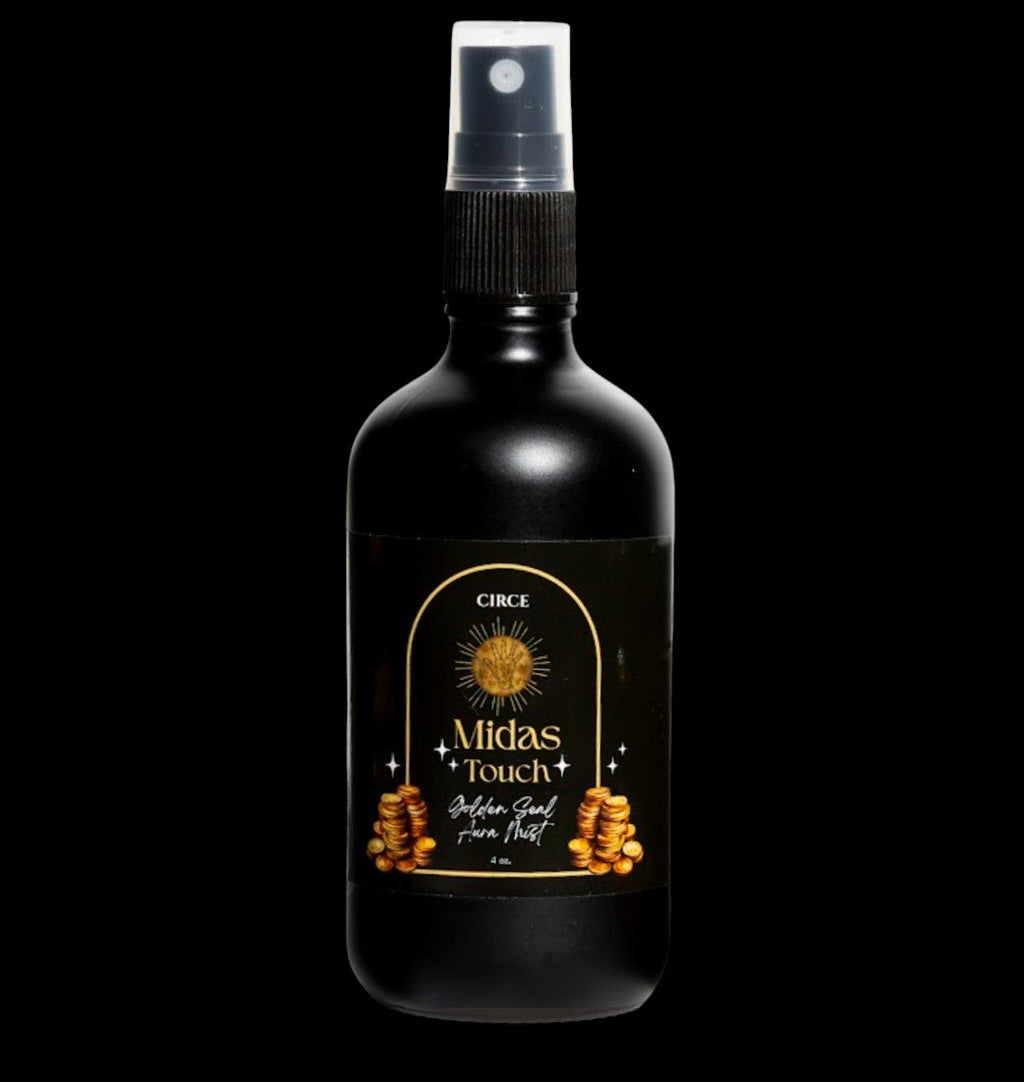 Midas Touch Aura Mist – Luxury Amber, Saffron & Patchouli Prosperity Spray by Circe Boutique
