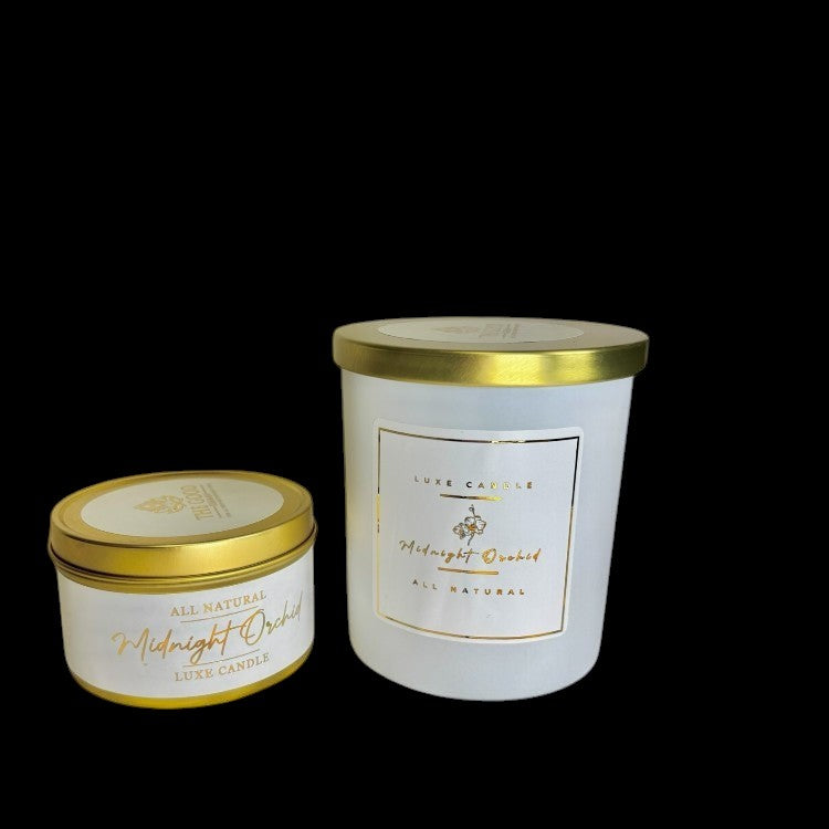 Midnight Orchid - Luxe Hand-Poured Natural Coconut Wax Candle by The Good Shaman