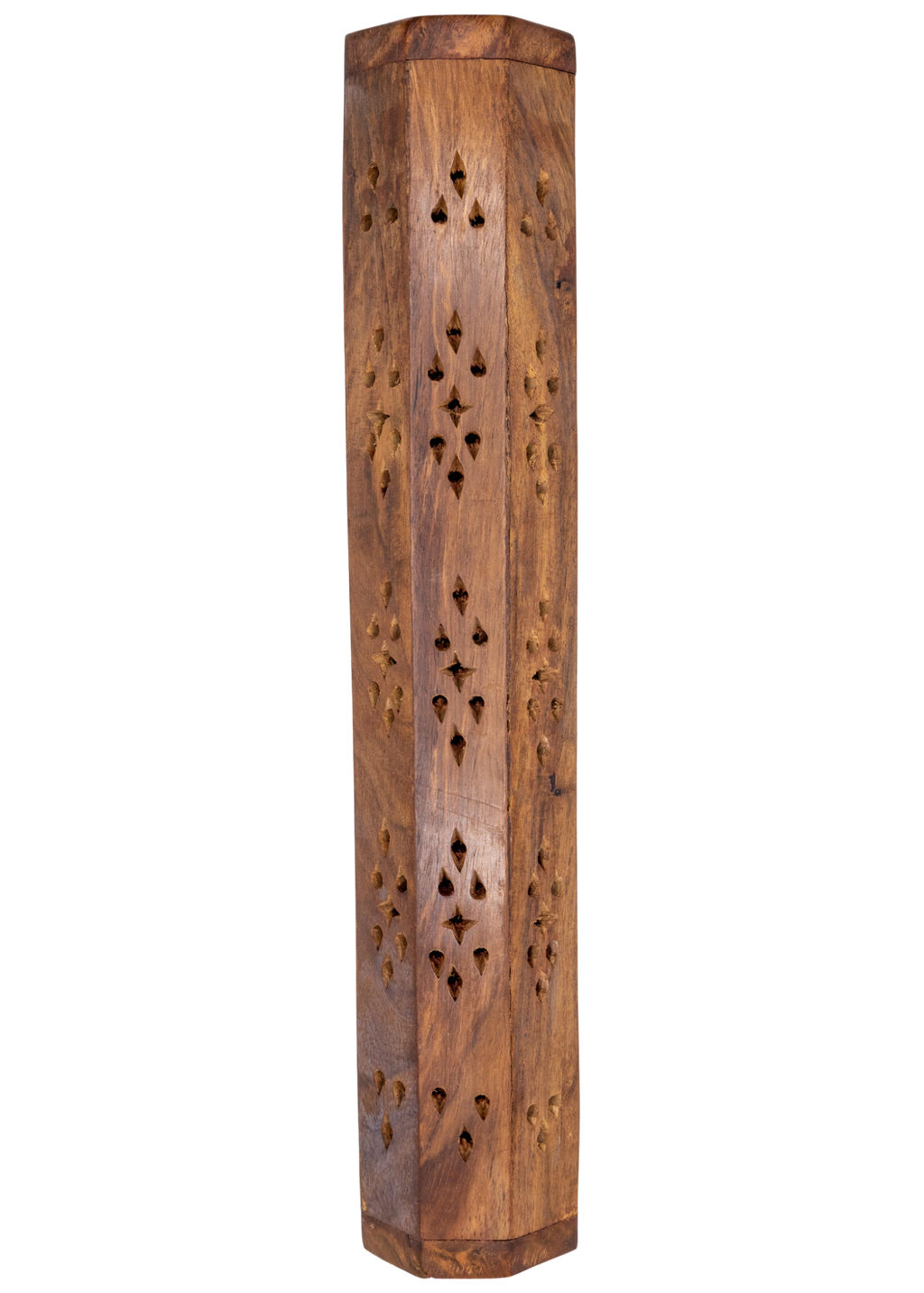 Brass Inlay Moon & stars Coffin Incense Burner