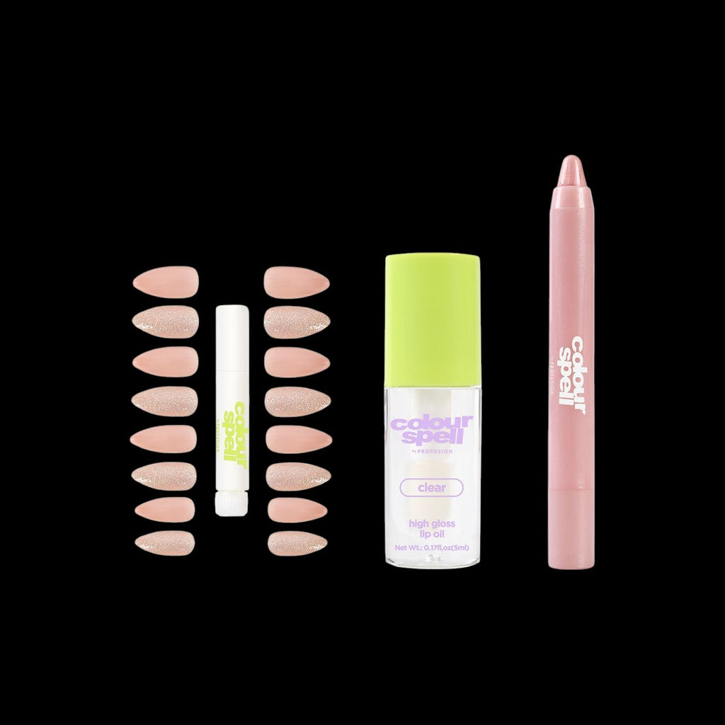 Pressed, Glossed and Polished Collection- Shadow, Lip Oil & Nails by ColourSpell