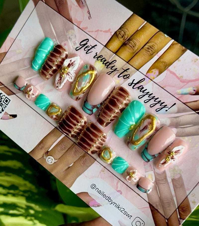 Aubrie Deluxe Mani Pedi Combo by NailedByNiki2swt