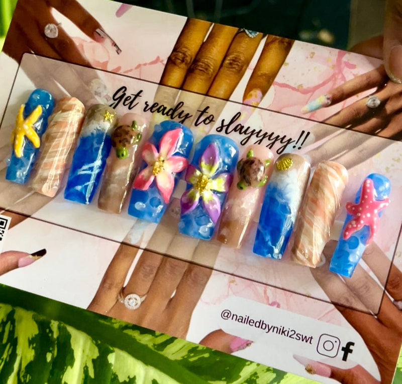 Blue Hawaii by NailedByNiki2swt