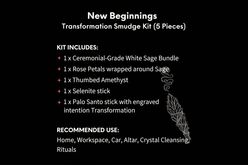 New Beginnings - Transformation Smudge Kit (5 Pieces) by Conscious Items