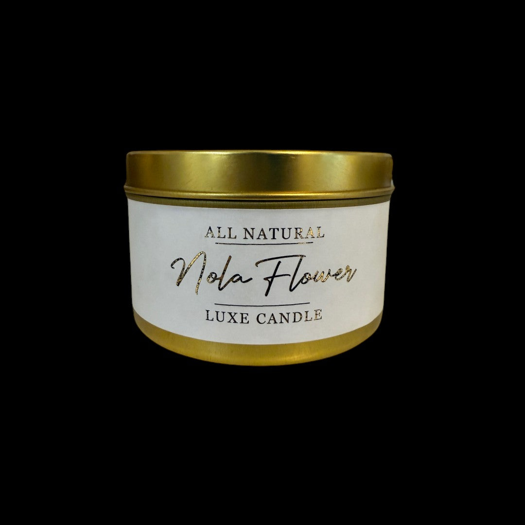Nola Flower - Luxe Hand-Poured Natural Coconut Wax Candle by The Good Shaman