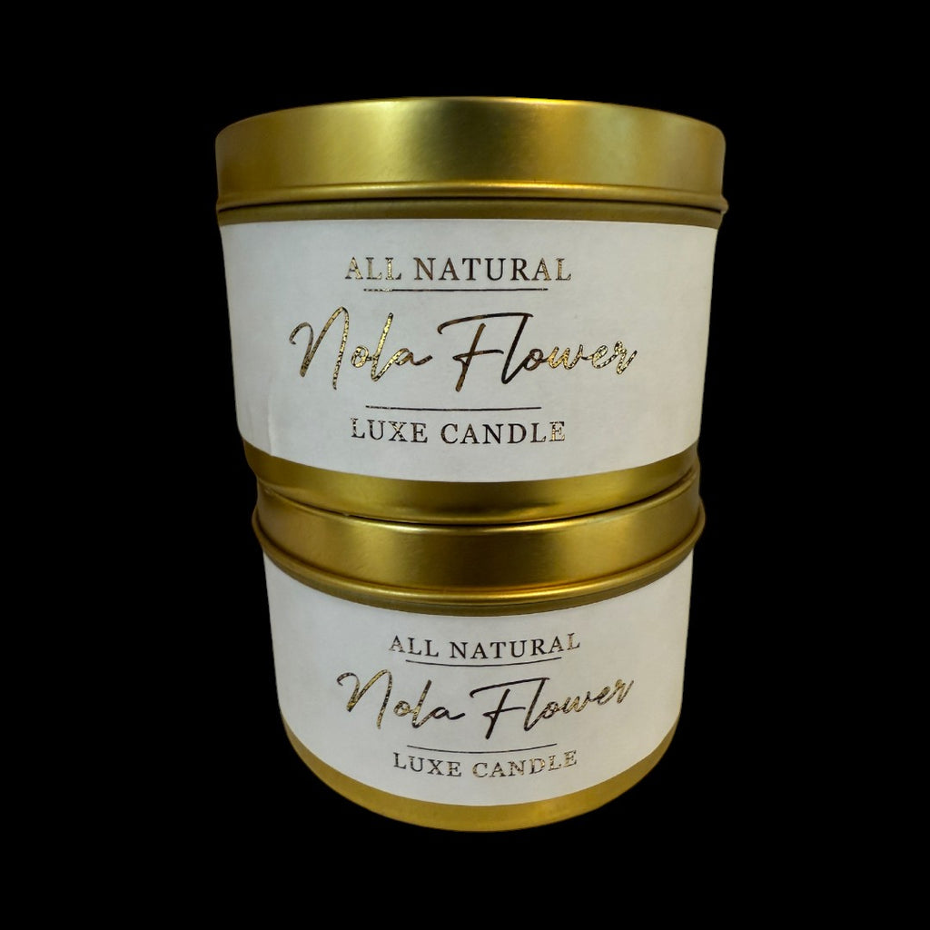 Nola Flower - Luxe Hand-Poured Natural Coconut Wax Candle by The Good Shaman