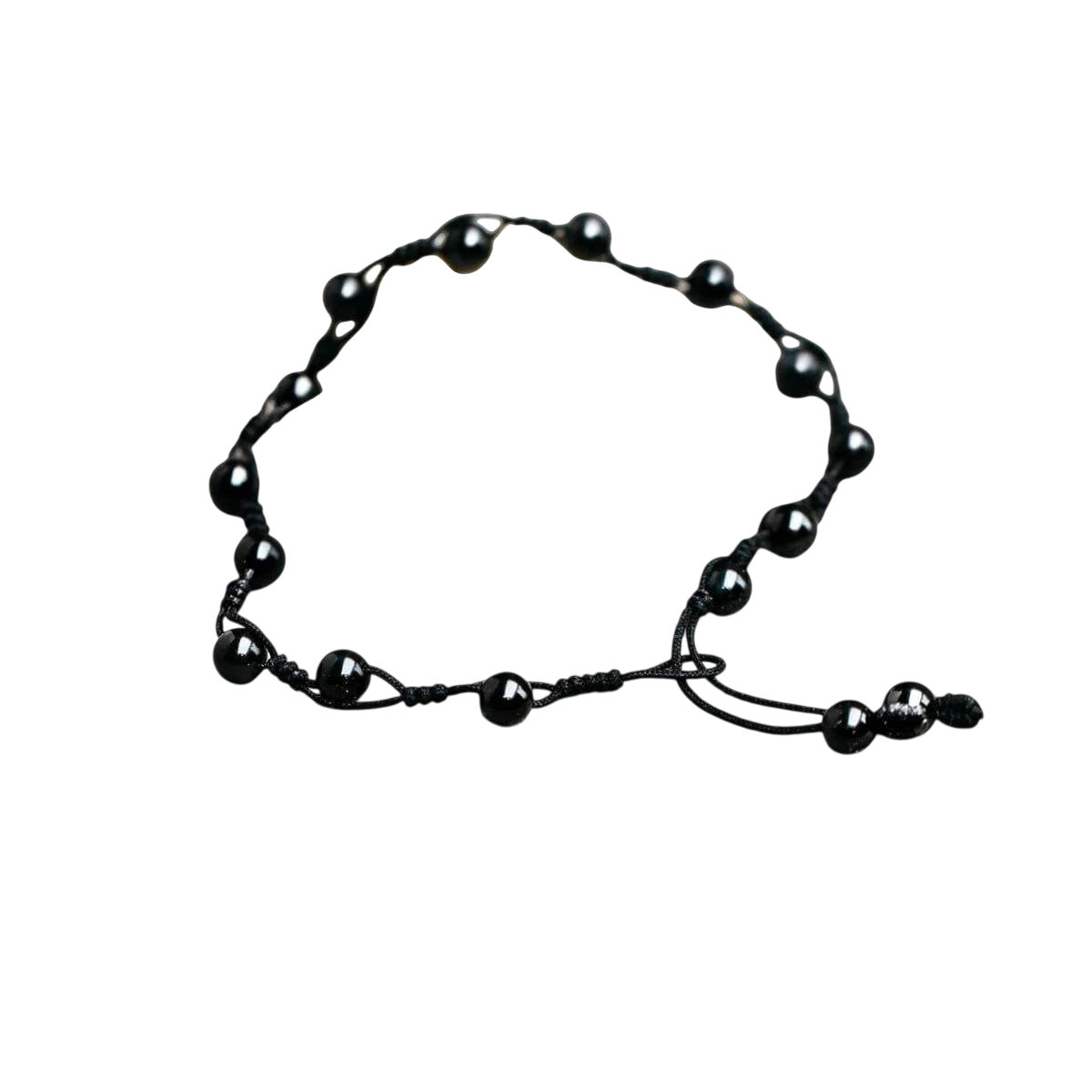 Obsidian Grounding Anklet by Conscious Items