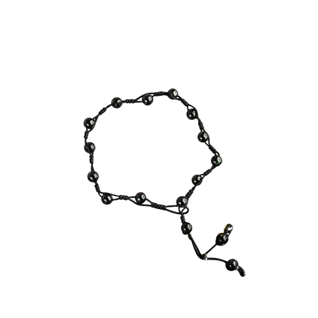 Obsidian Grounding Anklet by Conscious Items