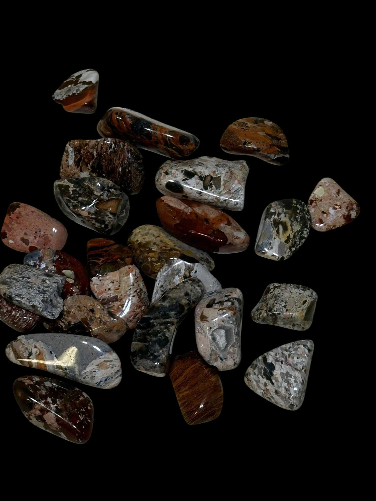Brecciated Jasper Tumbled Stone