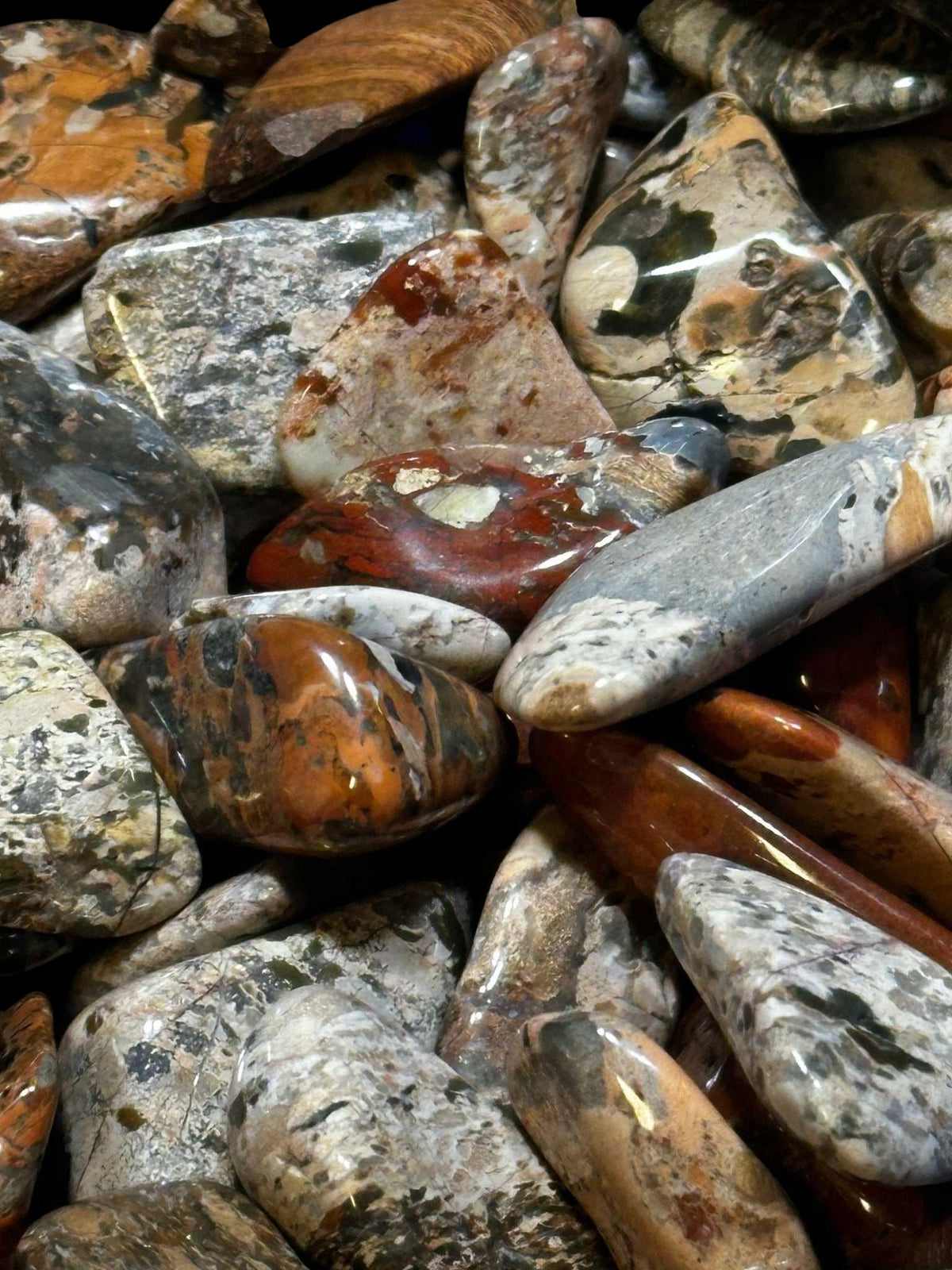 Brecciated Jasper Tumbled Stone