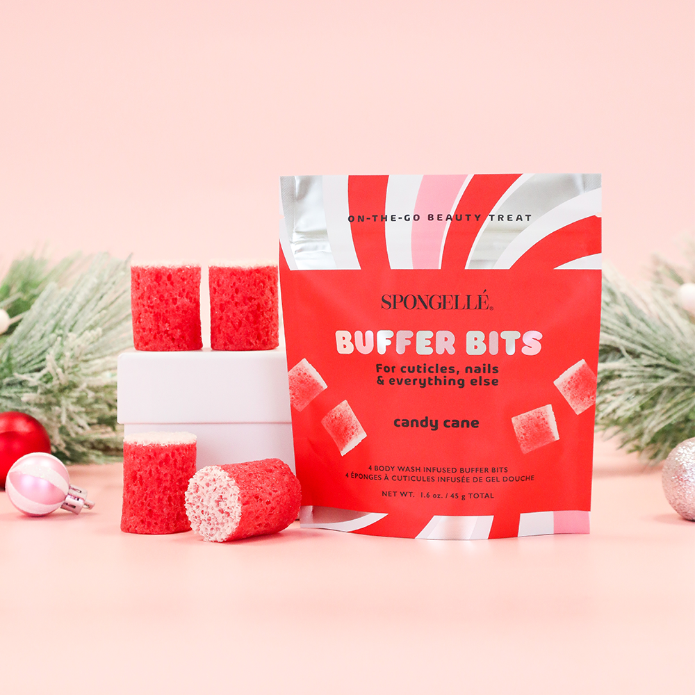 Candy Cane | Holiday PediPOP! Buffer Bits by Spongellé