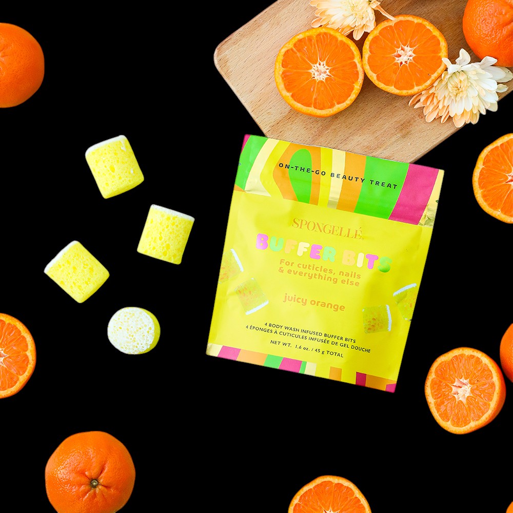 Juicy Orange | PediPOP! Buffer Bits by Spongellé