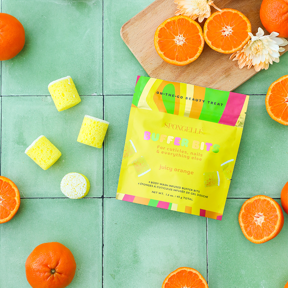 Juicy Orange | PediPOP! Buffer Bits by Spongellé