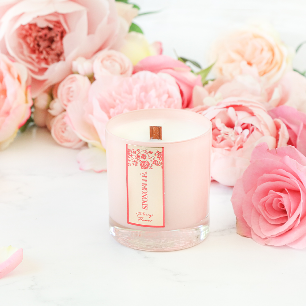 Peony Flower | Private Reserve Candle by Spongellé