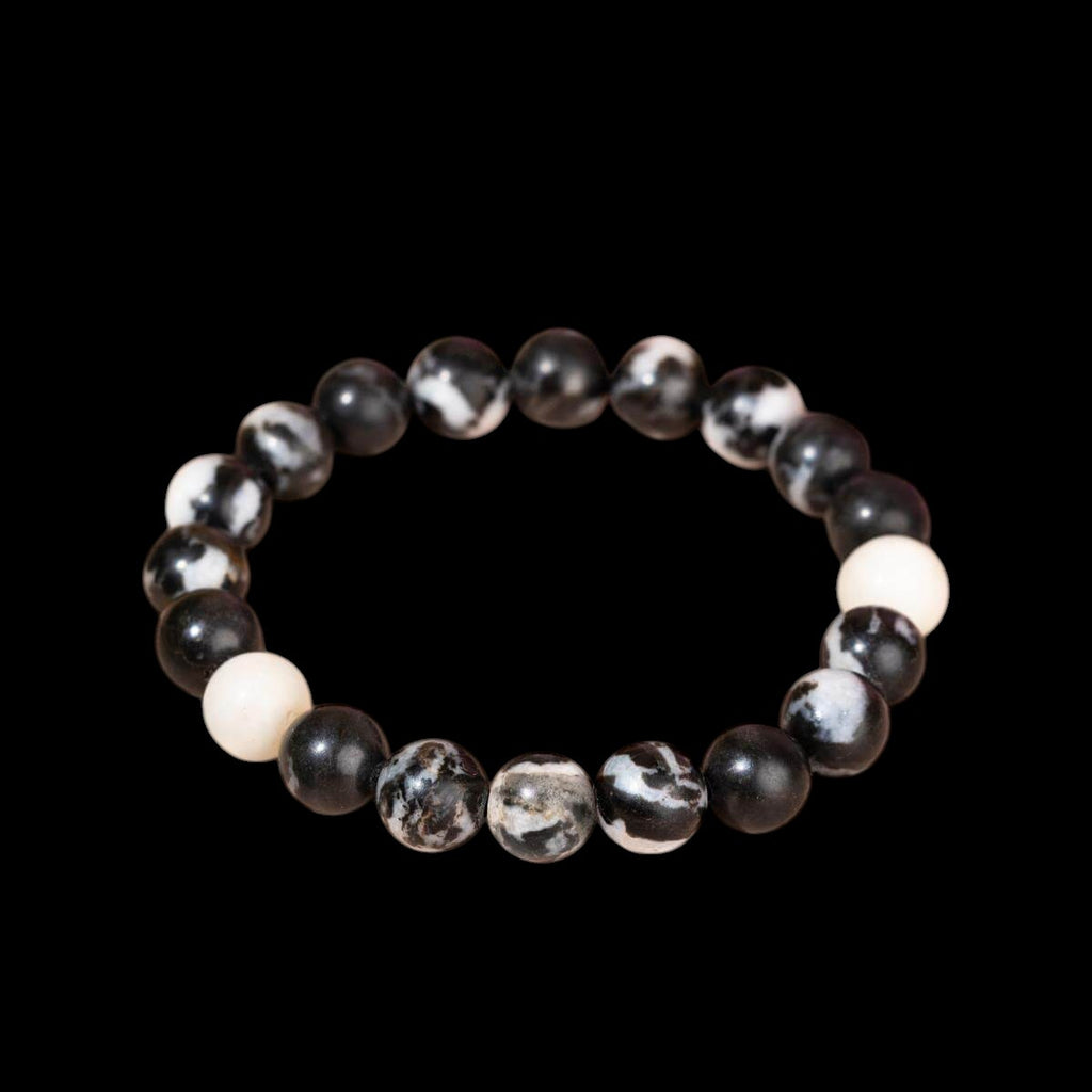 Permission to Pause - The Zebra Jasper Bracelet by Conscious Items