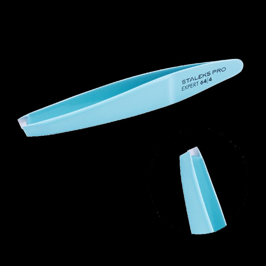STALEKS PRO EXPERT 64 TYPE 4 EYEBROW TWEEZERS SLANT TE-64/4 - STALEKS™ by kvadrat store