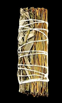4" Sustainably Harvested - White Sage & Pine - AetherLux.Shop