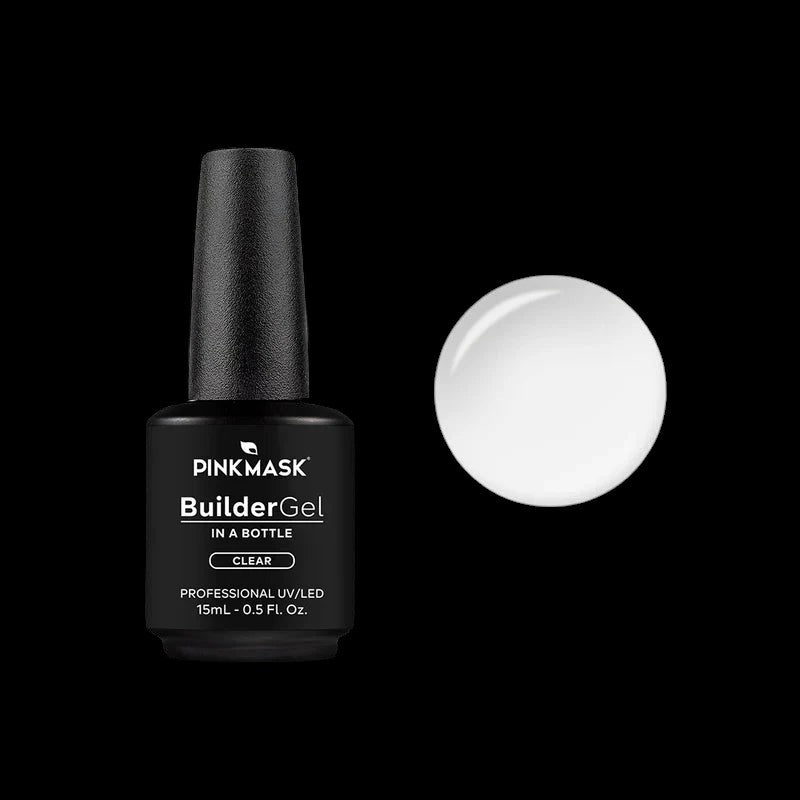 Pink Mask - Builder Gel Clear, 15ml and 30g by kvadrat store