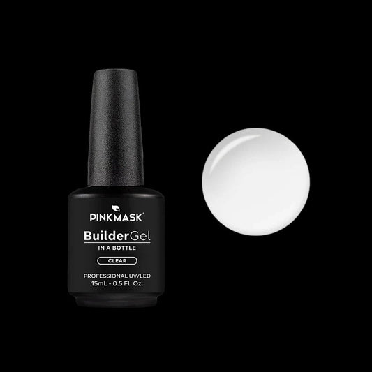 Pink Mask - Builder Gel Clear, 15ml and 30g by kvadrat store