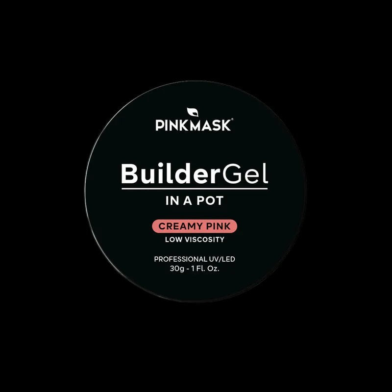 Pink Mask - Builder Gel in a Pot Creamy Pink by kvadrat store