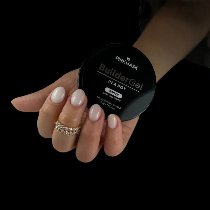 Pink Mask - Builder Gel White, 15ml and 30g by kvadrat store