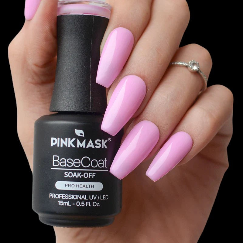 Pink Mask - Color Base Coat First Love by kvadrat store