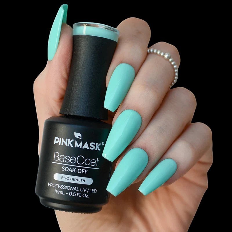 Pink Mask - Color Base Coat Mermaid Green by kvadrat store