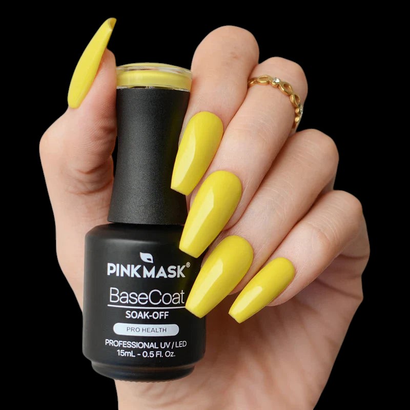 Pink Mask - Color Base Coat Real Yellow by kvadrat store