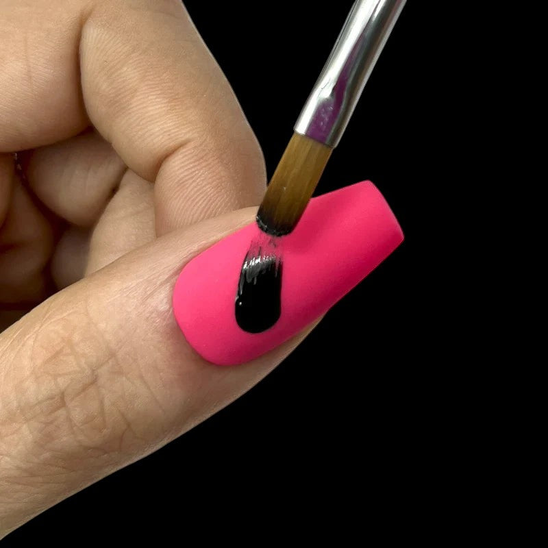 Pink Mask - Gel Brush Oval 04 by kvadrat store