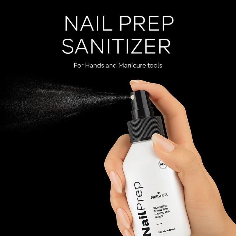 Pink Mask - Nail Prep Hand Sanitizer, 200ml by kvadrat store