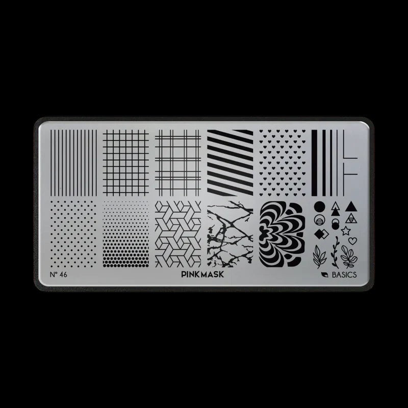 Pink Mask - Stamping Plate Basics #46 by kvadrat store
