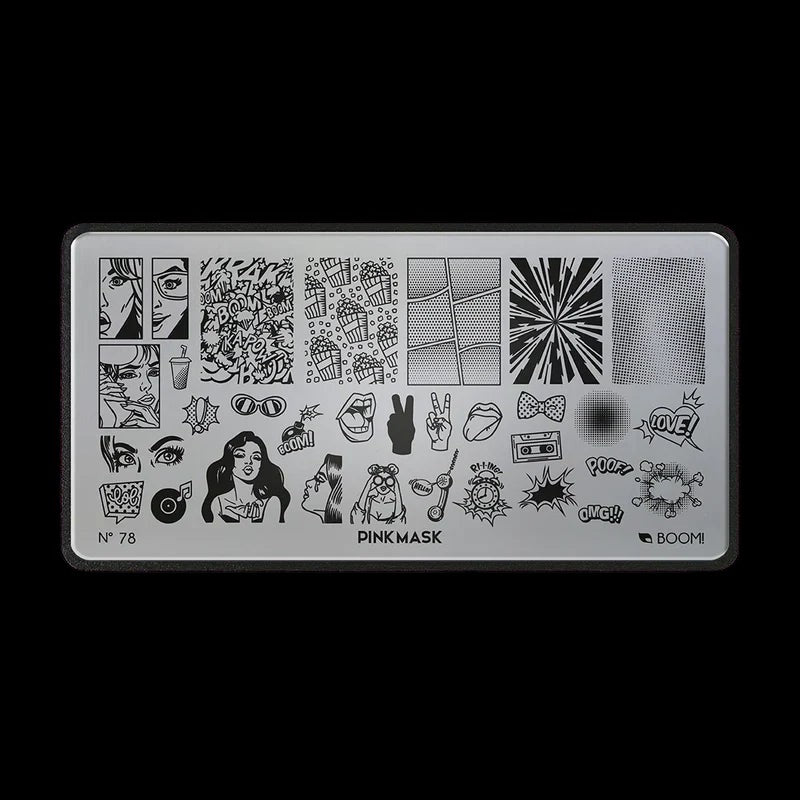 Pink Mask - Stamping Plate Boom! #78 by kvadrat store