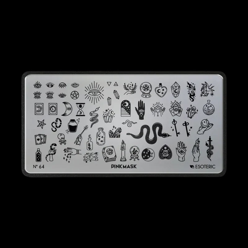 Pink Mask - Stamping Plate Esoteric #64 by kvadrat store
