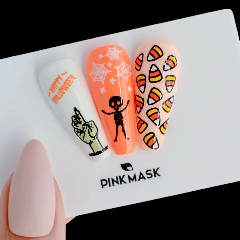 Pink Mask - Stamping Plate Horror #51 by kvadrat store