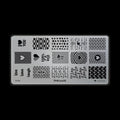 Pink Mask - Stamping Plate Love You #35 by kvadrat store