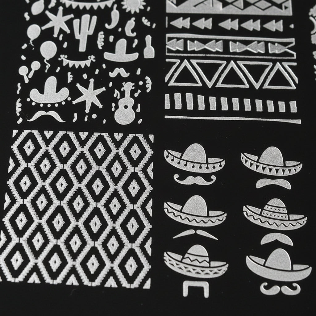 Pink Mask - Stamping Plate Mexico #8 by kvadrat store