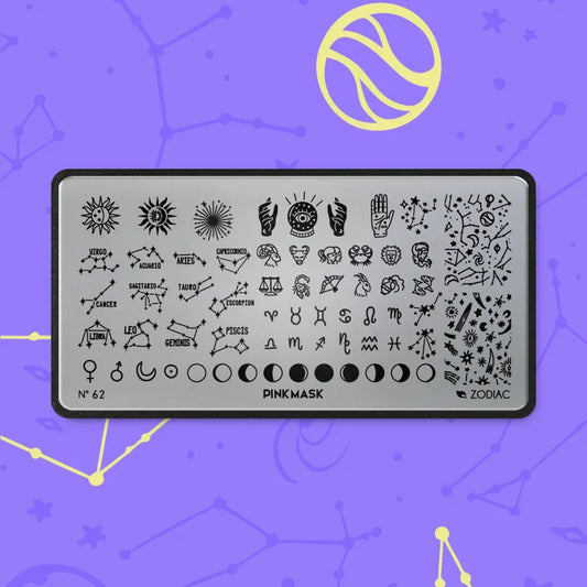 Pink Mask - Stamping Plate Zodiac #62