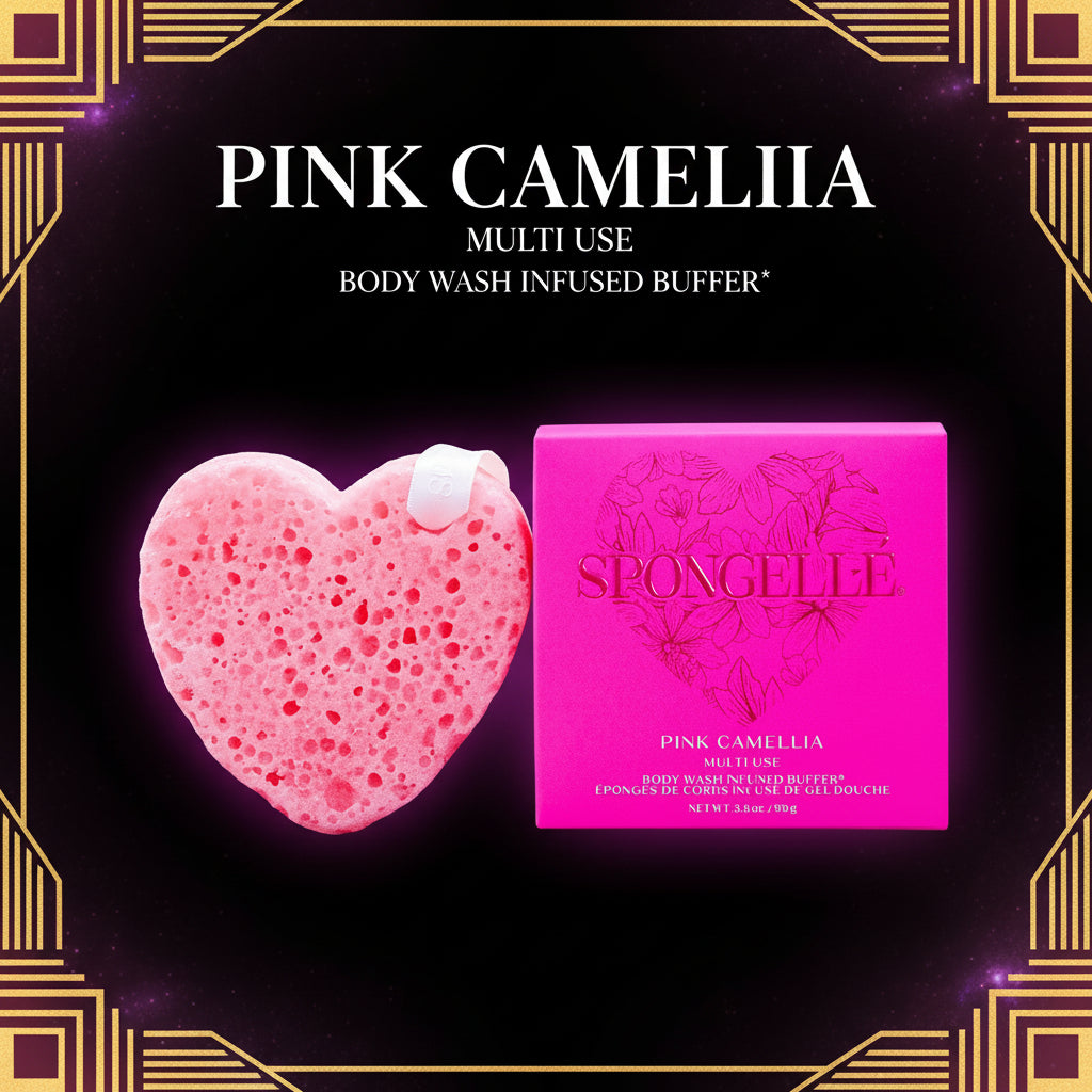 Pink Camellia | Heart Buffer by Spongellé